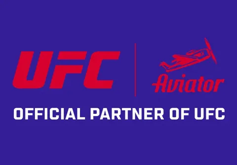 UFC × Aviator official partner banner by Spribe
